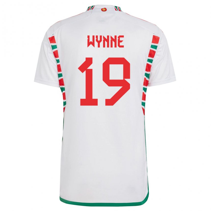 Damen Walisische Megan Wynne #19 Weiß Auswärtstrikot Trikot 22-24 T-shirt Österreich