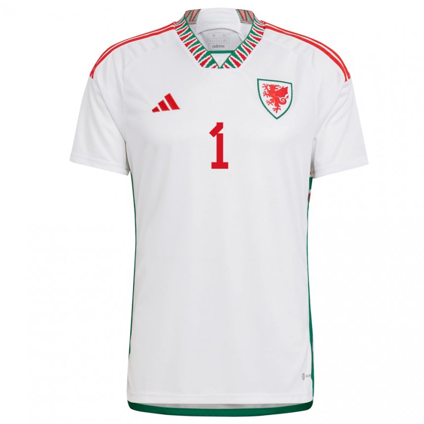 Damen Walisische Ronnie Hollingshead #1 Weiß Auswärtstrikot Trikot 22-24 T-shirt Österreich