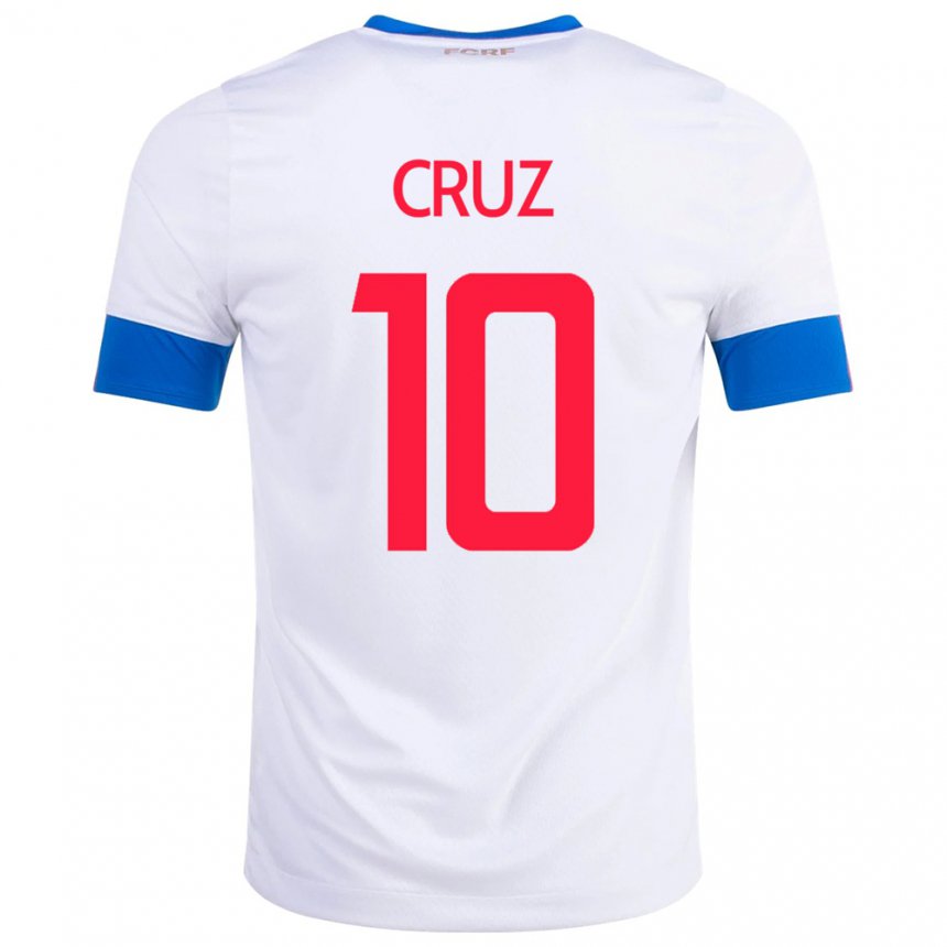 Damen Costa-ricanische Shirley Cruz #10 Weiß Auswärtstrikot Trikot 22-24 T-shirt Österreich