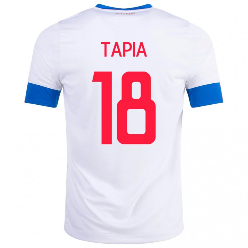 Damen Costa-ricanische Priscilla Tapia #18 Weiß Auswärtstrikot Trikot 22-24 T-shirt Österreich