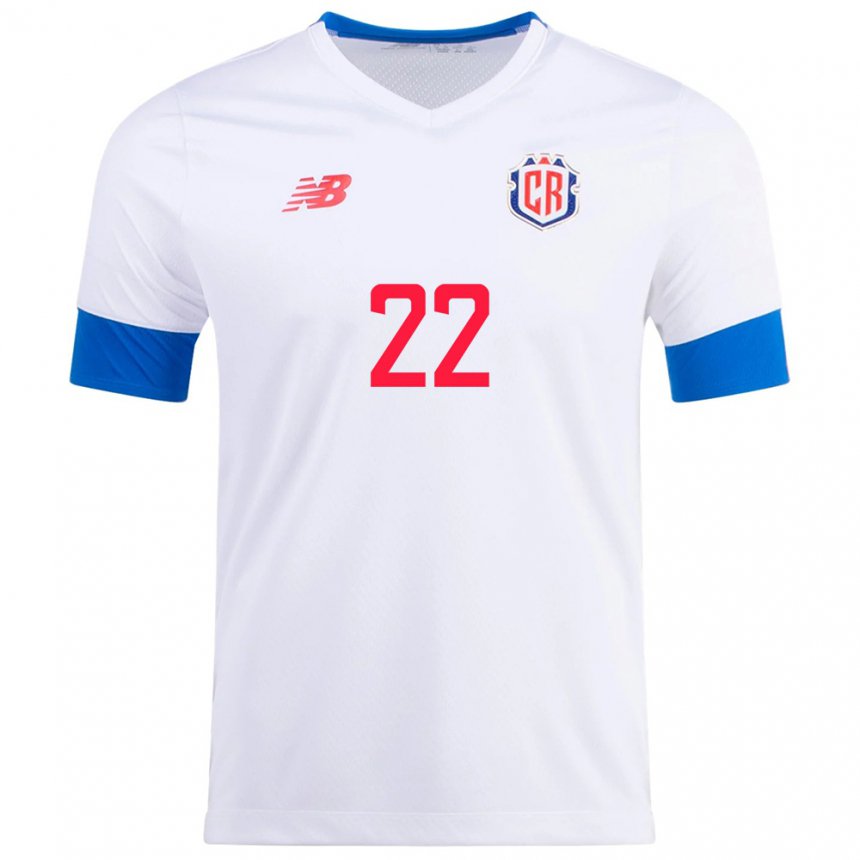 Damen Costa-ricanische Cristel Sandi #22 Weiß Auswärtstrikot Trikot 22-24 T-shirt Österreich