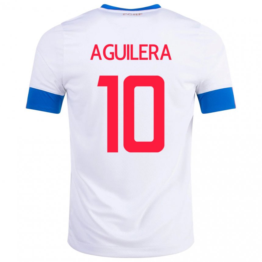 Damen Costa-ricanische Brandon Aguilera #10 Weiß Auswärtstrikot Trikot 22-24 T-shirt Österreich
