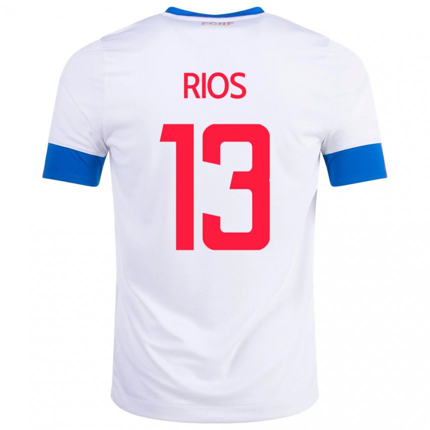 Damen Costa-ricanische Keral Rios #13 Weiß Auswärtstrikot Trikot 22-24 T-shirt Österreich