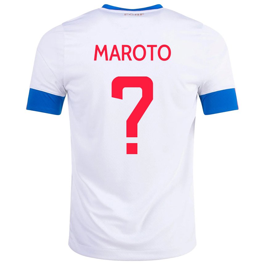 Damen Costa-ricanische Victor Maroto #0 Weiß Auswärtstrikot Trikot 22-24 T-shirt Österreich