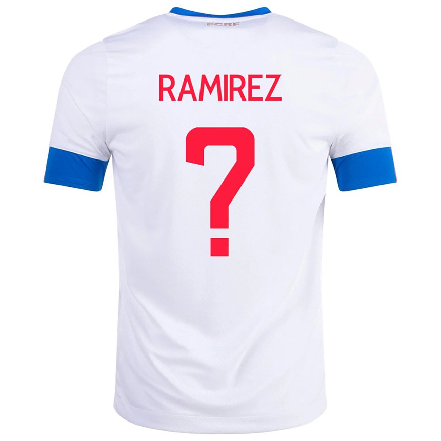 Damen Costa-ricanische Walter Ramirez #0 Weiß Auswärtstrikot Trikot 22-24 T-shirt Österreich