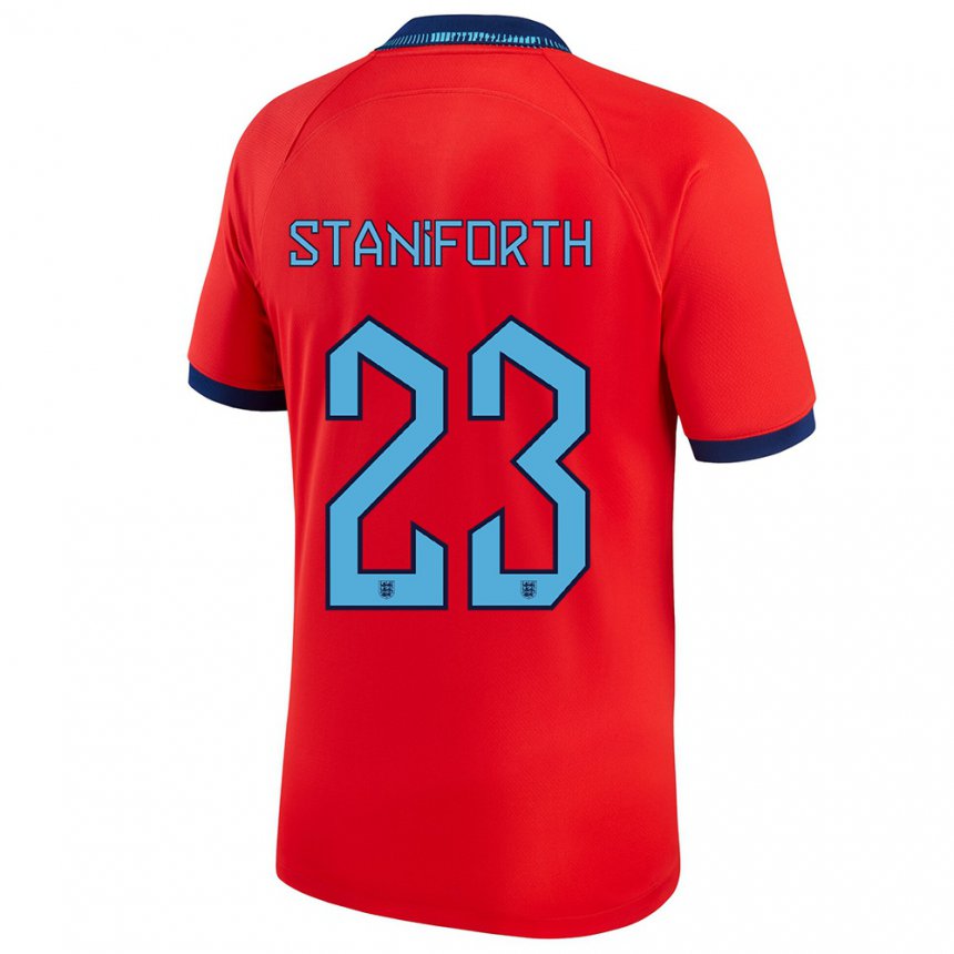 Damen Englische Lucy Staniforth #23 Rot Auswärtstrikot Trikot 22-24 T-shirt Österreich