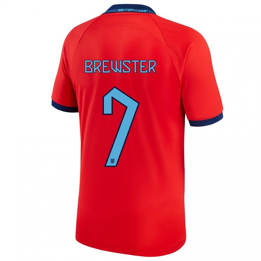 Damen Englische Rhian Brewster #7 Rot Auswärtstrikot Trikot 22-24 T-shirt Österreich
