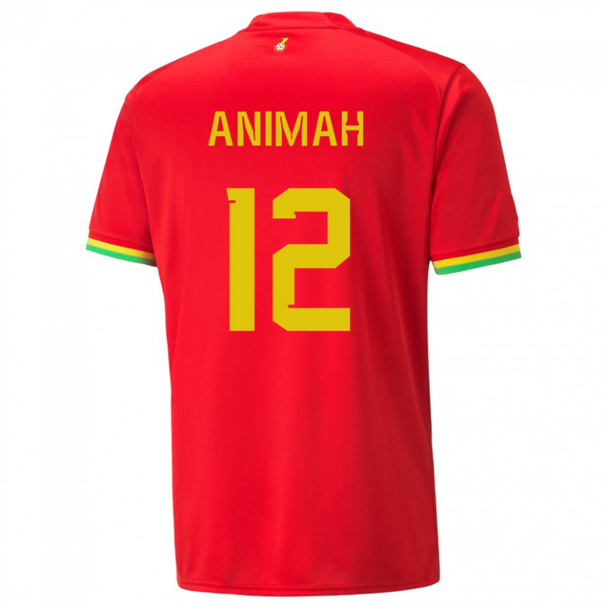 Damen Ghanaische Grace Animah #12 Rot Auswärtstrikot Trikot 22-24 T-shirt Österreich