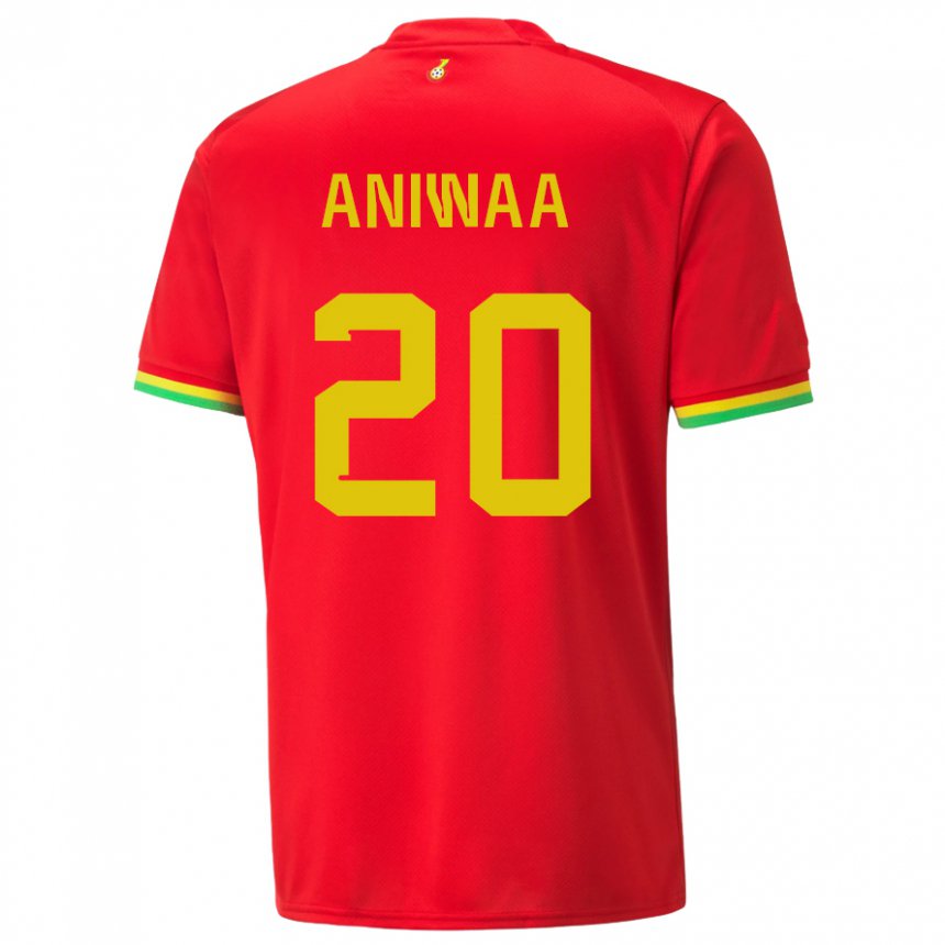 Damen Ghanaische Louisa Aniwaa #20 Rot Auswärtstrikot Trikot 22-24 T-shirt Österreich