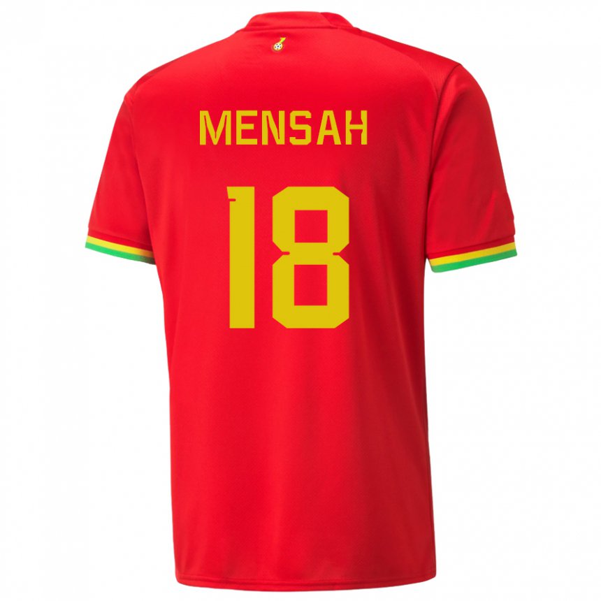Damen Ghanaische Isaac Mensah #18 Rot Auswärtstrikot Trikot 22-24 T-shirt Österreich