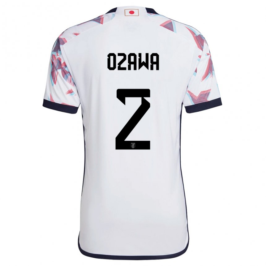 Damen Japanische Haruki Ozawa #2 Weiß Auswärtstrikot Trikot 22-24 T-shirt Österreich