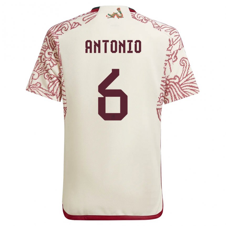 Damen Mexikanische Nancy Antonio #6 Wunder Weiß Rot Auswärtstrikot Trikot 22-24 T-shirt Österreich