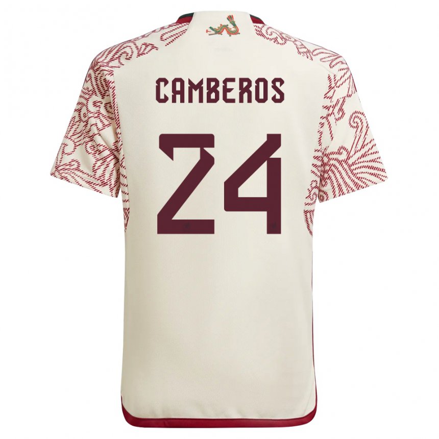Damen Mexikanische Scarlett Camberos #24 Wunder Weiß Rot Auswärtstrikot Trikot 22-24 T-shirt Österreich