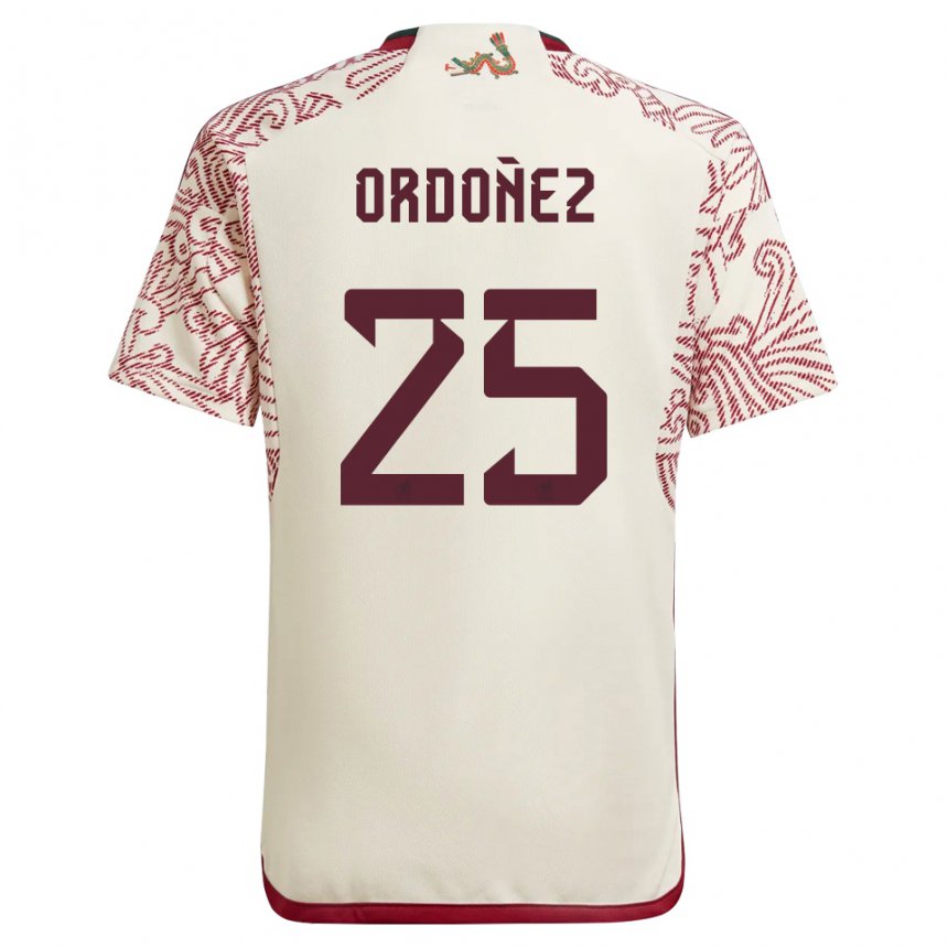 Damen Mexikanische Diana Ordonez #25 Wunder Weiß Rot Auswärtstrikot Trikot 22-24 T-shirt Österreich