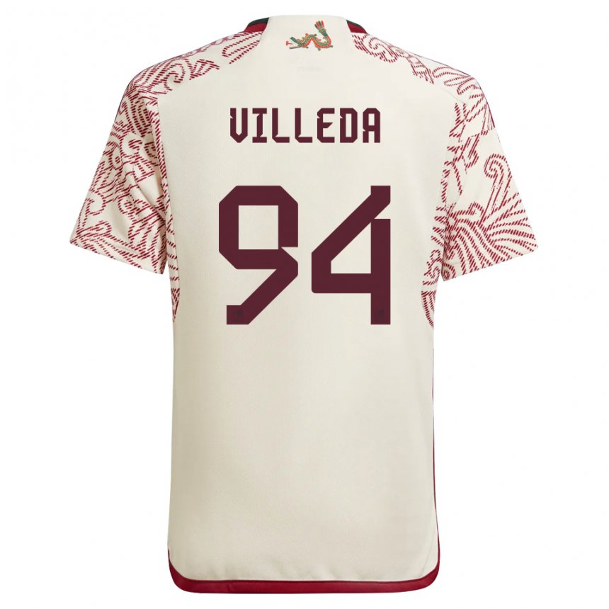 Damen Mexikanische Melany Villeda #94 Wunder Weiß Rot Auswärtstrikot Trikot 22-24 T-shirt Österreich