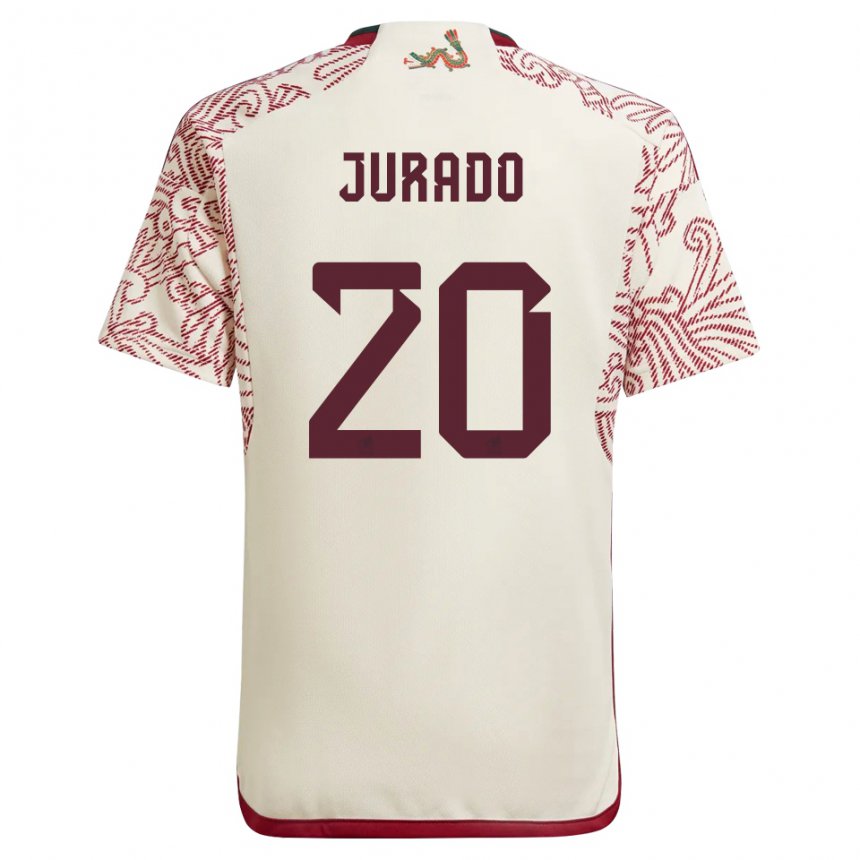 Damen Mexikanische Heriberto Jurado #20 Wunder Weiß Rot Auswärtstrikot Trikot 22-24 T-shirt Österreich