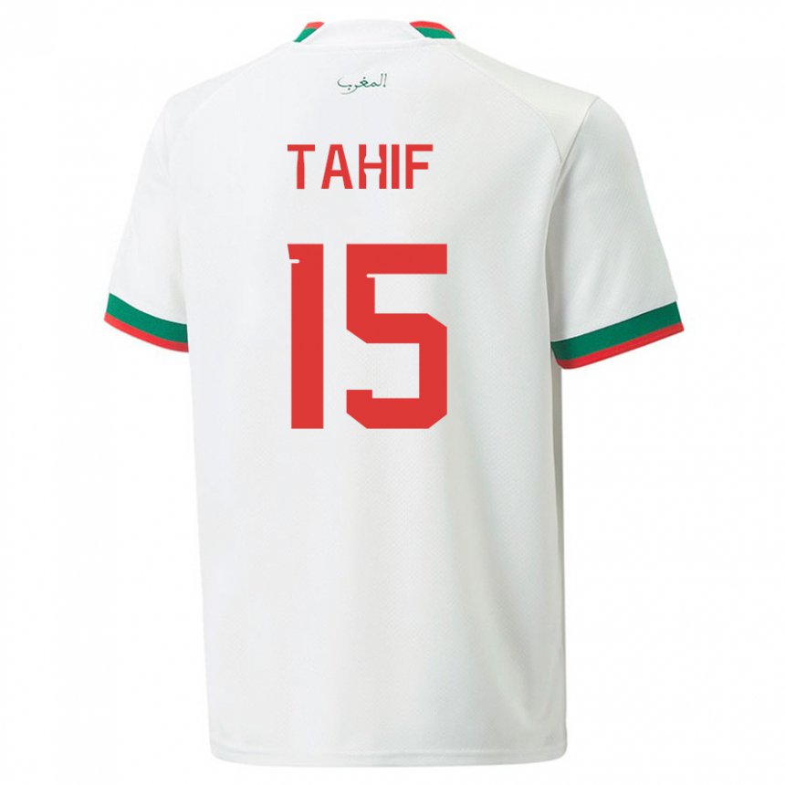 Damen Marokkanische Adil Tahif #15 Weiß Auswärtstrikot Trikot 22-24 T-shirt Österreich