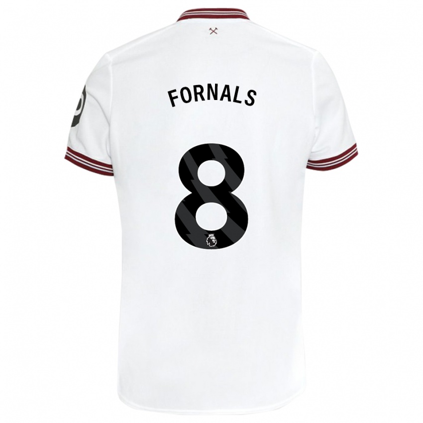 Kinder Pablo Fornals #8 Weiß Auswärtstrikot Trikot 2023/24 T-Shirt Österreich