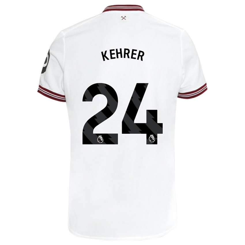 Kinder Thilo Kehrer #24 Weiß Auswärtstrikot Trikot 2023/24 T-Shirt Österreich