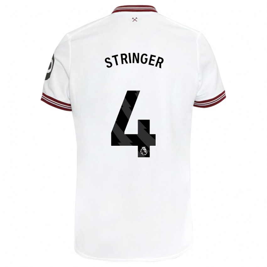 Kinder Abbey-Leigh Stringer #4 Weiß Auswärtstrikot Trikot 2023/24 T-Shirt Österreich