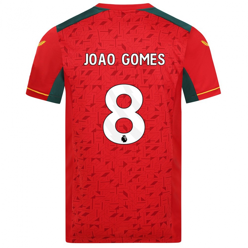 Kinder Joao Gomes #8 Rot Auswärtstrikot Trikot 2023/24 T-Shirt Österreich