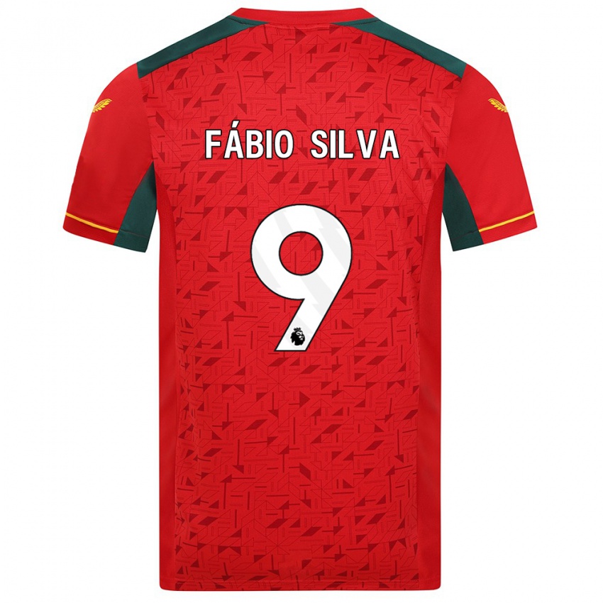 Kinder Fabio Silva #9 Rot Auswärtstrikot Trikot 2023/24 T-Shirt Österreich