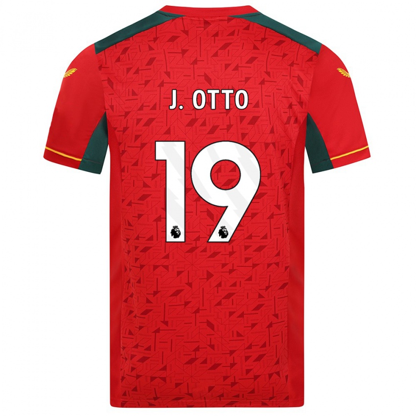 Kinder Jonny Otto #19 Rot Auswärtstrikot Trikot 2023/24 T-Shirt Österreich