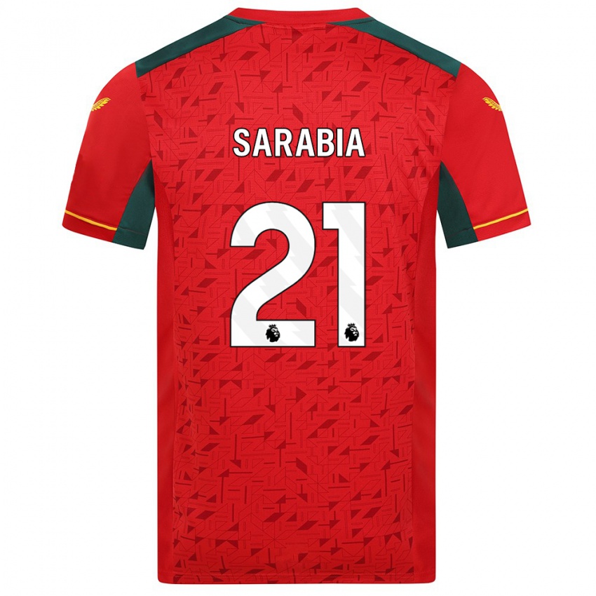 Kinder Pablo Sarabia #21 Rot Auswärtstrikot Trikot 2023/24 T-Shirt Österreich