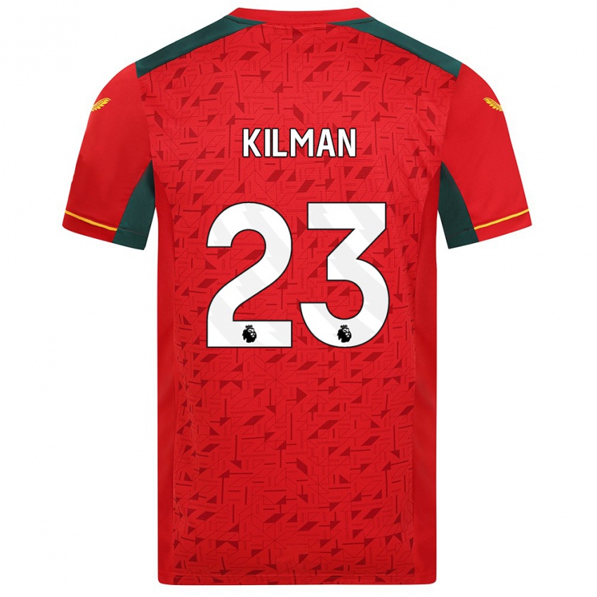 Kinder Max Kilman #23 Rot Auswärtstrikot Trikot 2023/24 T-Shirt Österreich