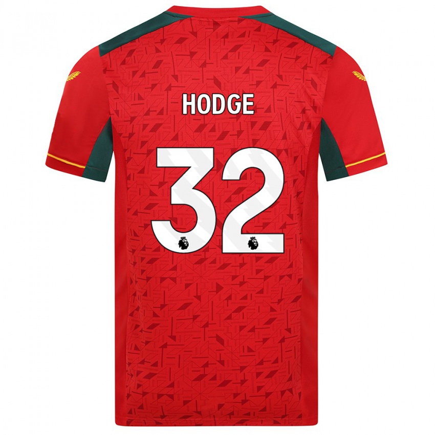Kinder Joe Hodge #32 Rot Auswärtstrikot Trikot 2023/24 T-Shirt Österreich