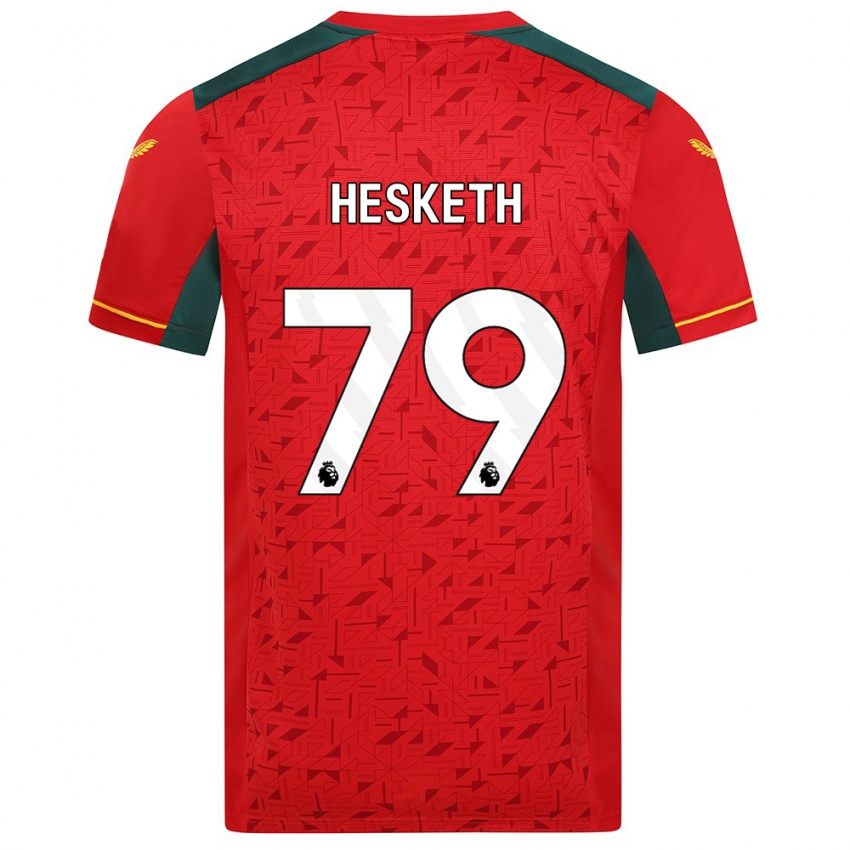 Kinder Owen Hesketh #79 Rot Auswärtstrikot Trikot 2023/24 T-Shirt Österreich