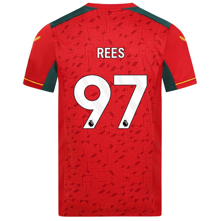 Kinder Mason Rees #97 Rot Auswärtstrikot Trikot 2023/24 T-Shirt Österreich