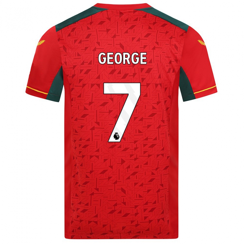 Kinder Tammi George #7 Rot Auswärtstrikot Trikot 2023/24 T-Shirt Österreich