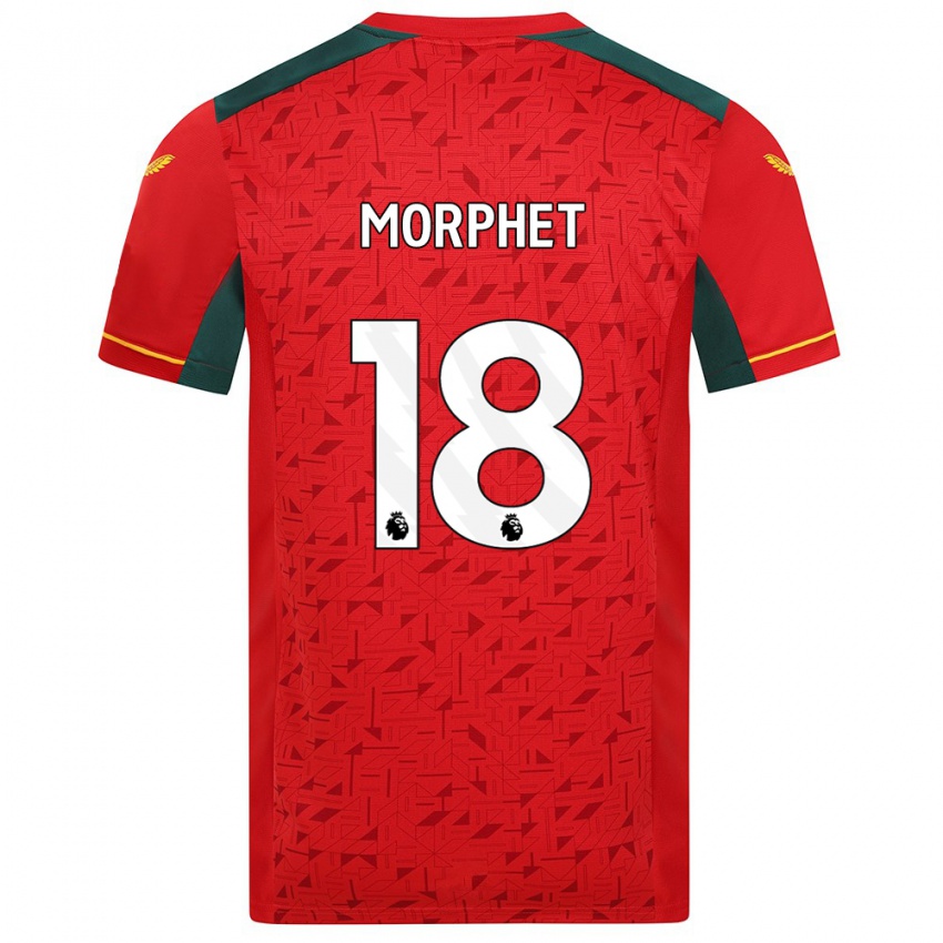 Kinder Anna Morphet #18 Rot Auswärtstrikot Trikot 2023/24 T-Shirt Österreich