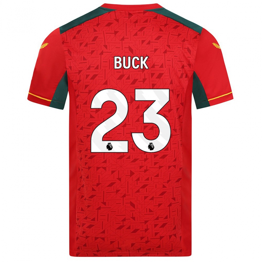 Kinder Alex Buck #23 Rot Auswärtstrikot Trikot 2023/24 T-Shirt Österreich