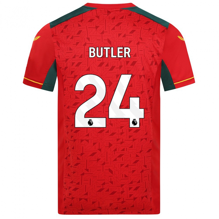 Kinder Elli Butler #24 Rot Auswärtstrikot Trikot 2023/24 T-Shirt Österreich