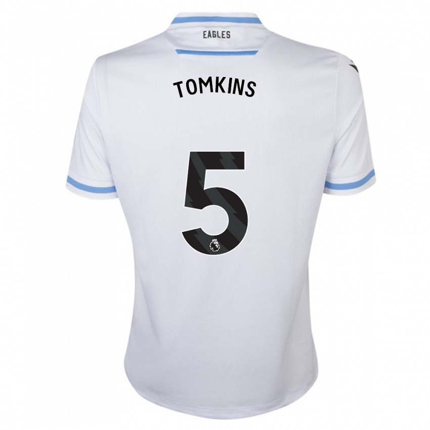Kinder James Tomkins #5 Weiß Auswärtstrikot Trikot 2023/24 T-Shirt Österreich