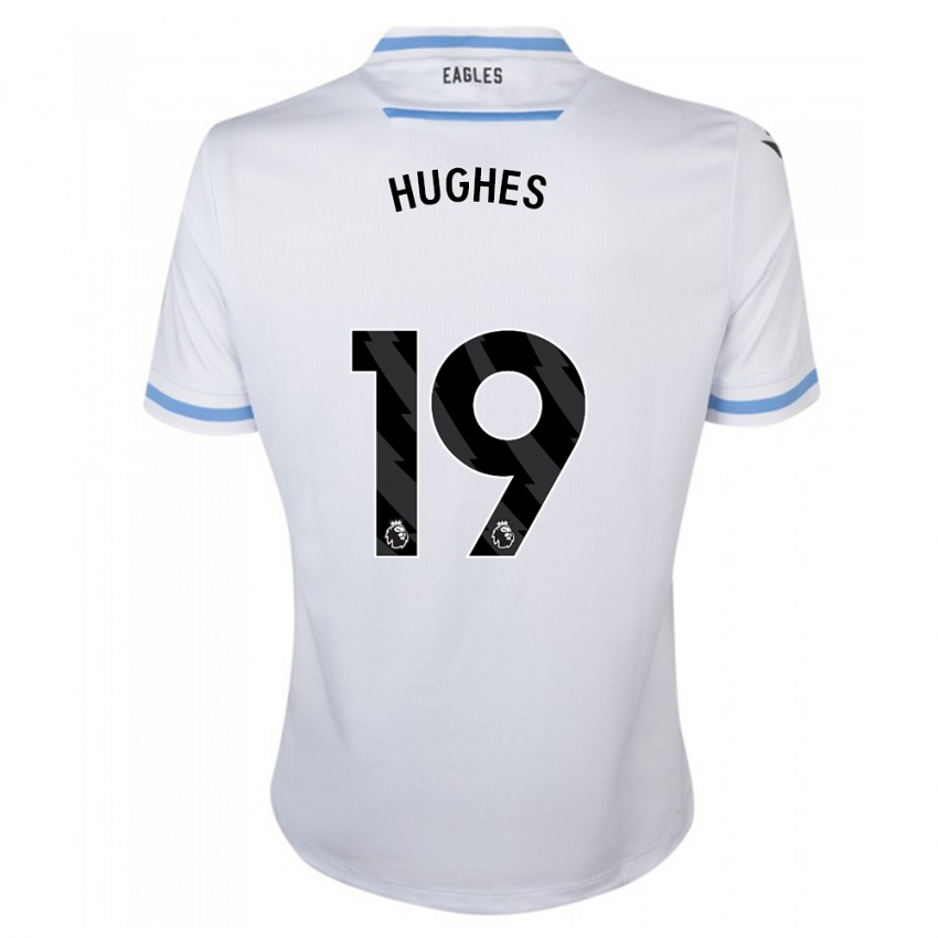 Kinder Will Hughes #19 Weiß Auswärtstrikot Trikot 2023/24 T-Shirt Österreich