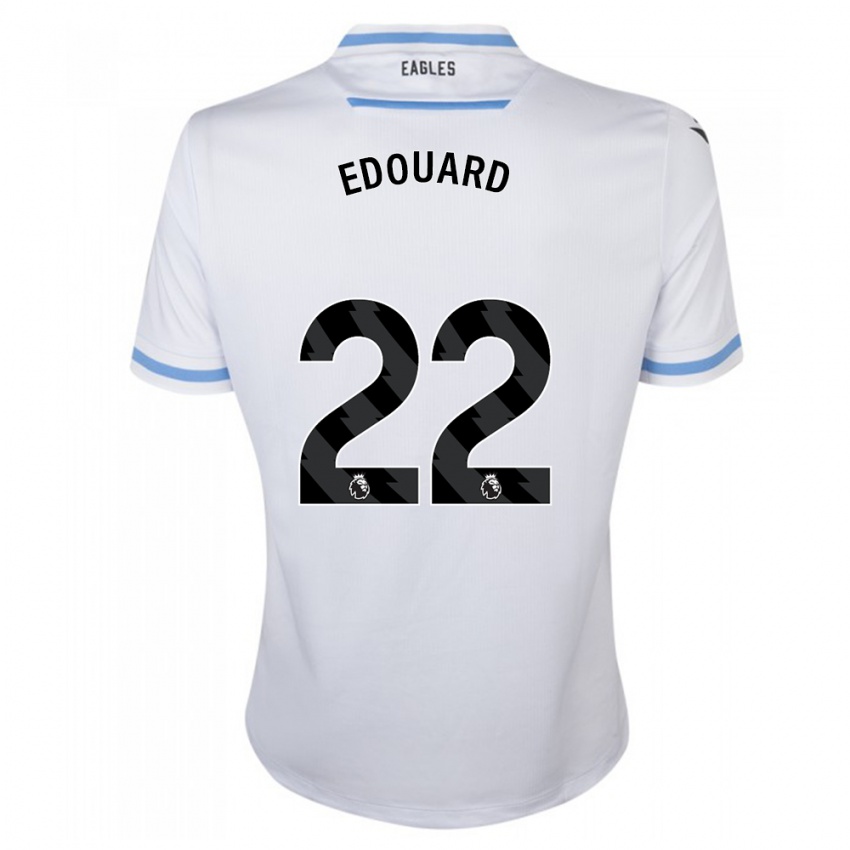 Kinder Odsonne Edouard #22 Weiß Auswärtstrikot Trikot 2023/24 T-Shirt Österreich