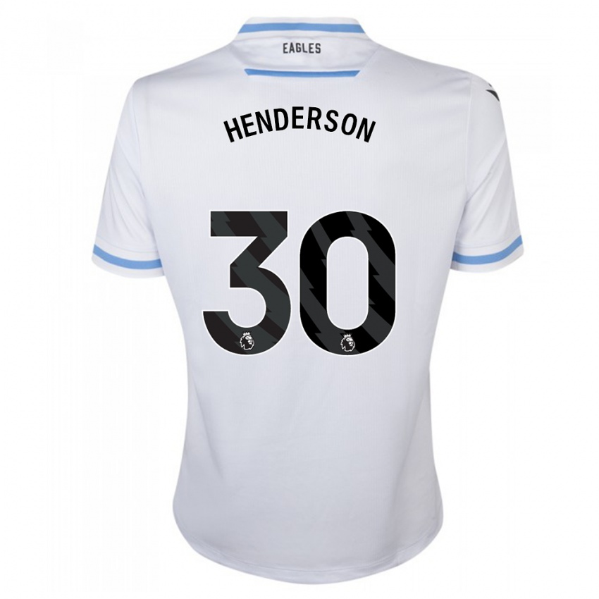 Kinder Dean Henderson #30 Weiß Auswärtstrikot Trikot 2023/24 T-Shirt Österreich