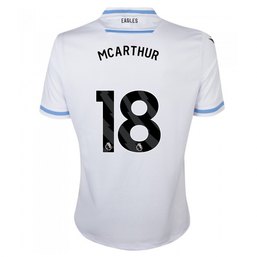Kinder James Mcarthur #18 Weiß Auswärtstrikot Trikot 2023/24 T-Shirt Österreich