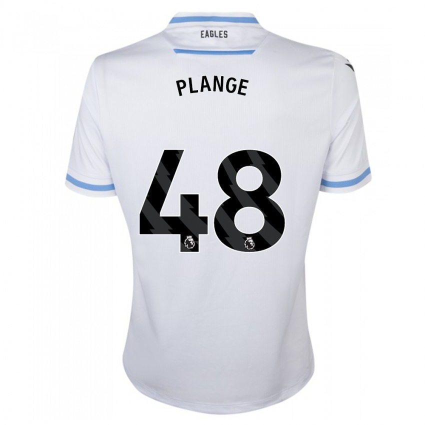 Kinder Luke Plange #48 Weiß Auswärtstrikot Trikot 2023/24 T-Shirt Österreich