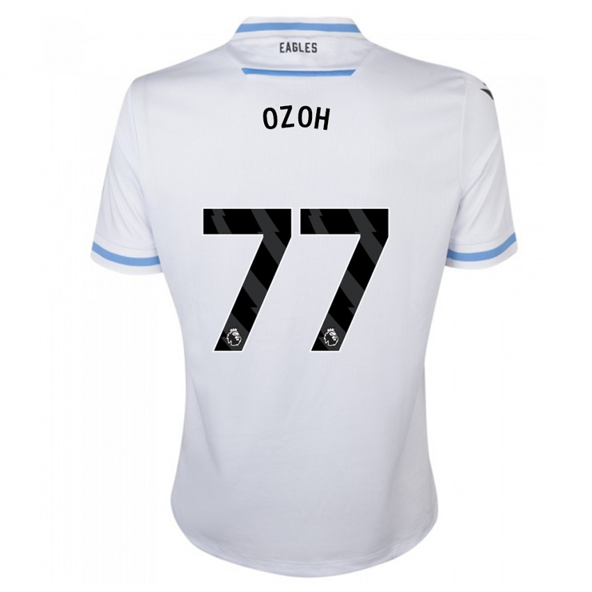 Kinder David Ozoh #77 Weiß Auswärtstrikot Trikot 2023/24 T-Shirt Österreich