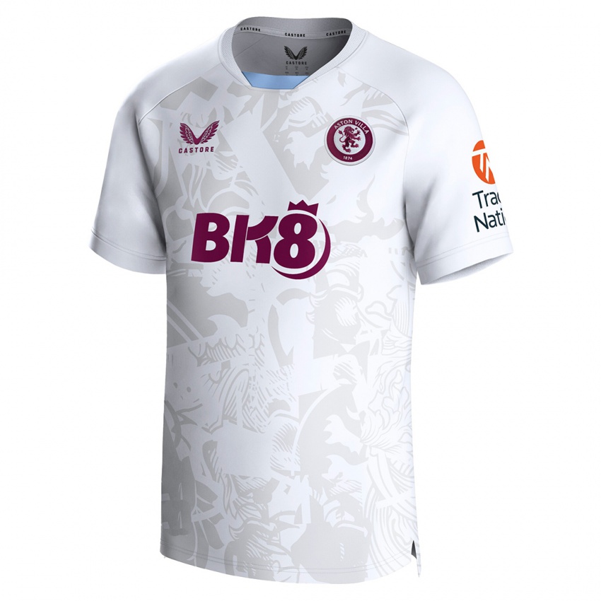 Kinder Jhon Durán #24 Weiß Auswärtstrikot Trikot 2023/24 T-Shirt Österreich