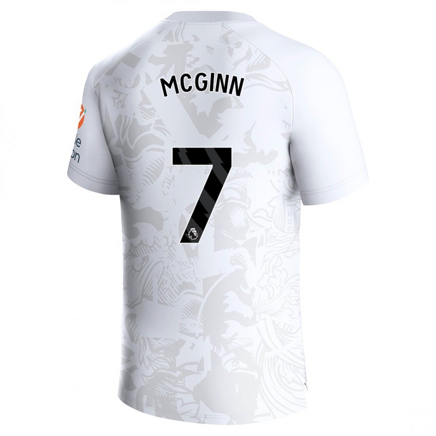 Kinder John Mcginn #7 Weiß Auswärtstrikot Trikot 2023/24 T-Shirt Österreich
