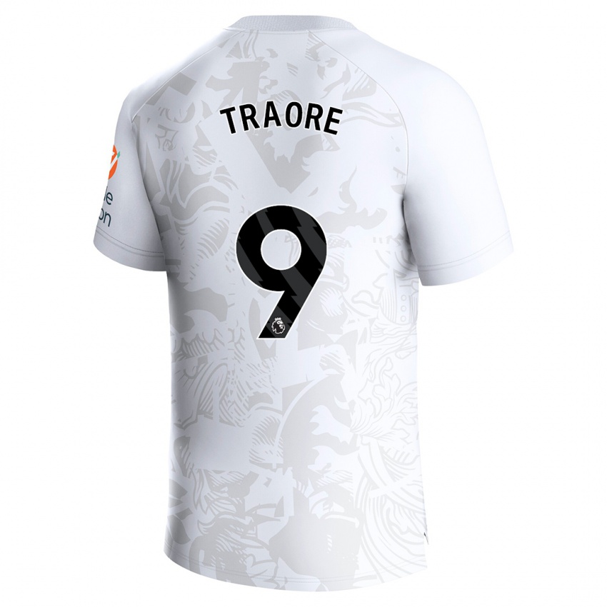 Kinder Bertrand Traoré #9 Weiß Auswärtstrikot Trikot 2023/24 T-Shirt Österreich