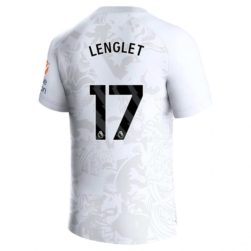 Kinder Clement Lenglet #17 Weiß Auswärtstrikot Trikot 2023/24 T-Shirt Österreich