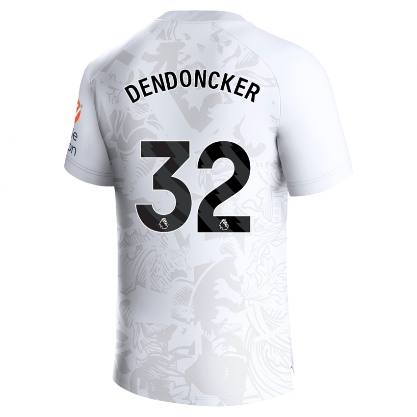 Kinder Leander Dendoncker #32 Weiß Auswärtstrikot Trikot 2023/24 T-Shirt Österreich