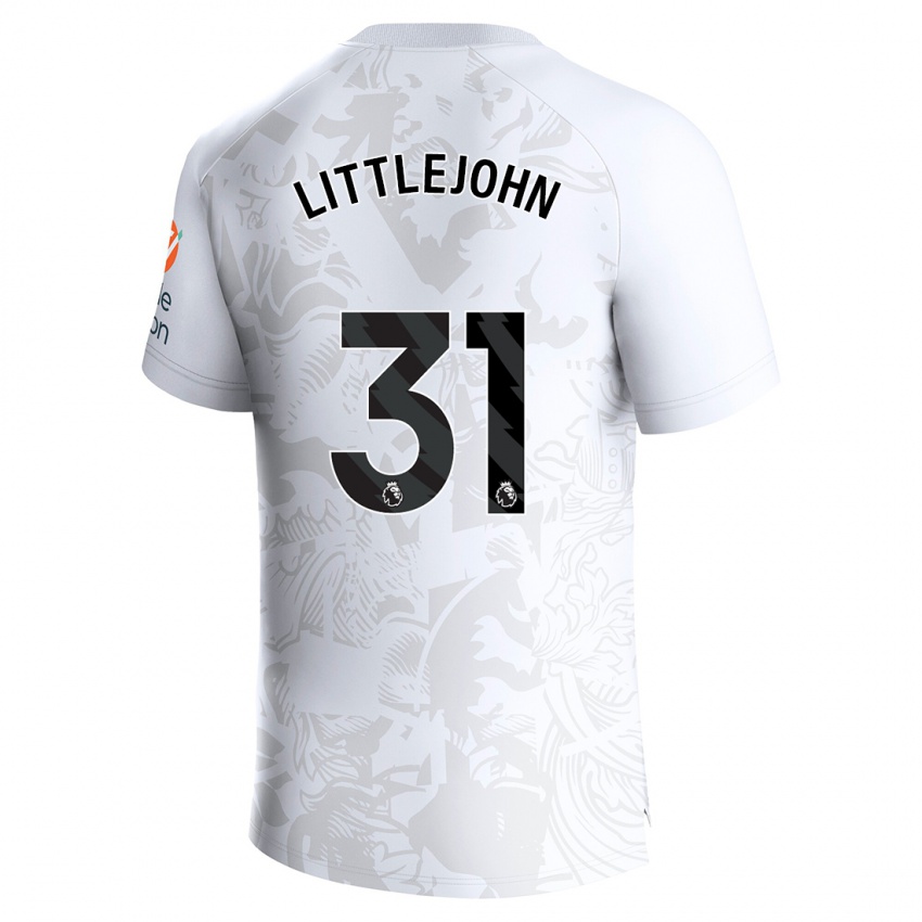 Kinder Ruesha Littlejohn #31 Weiß Auswärtstrikot Trikot 2023/24 T-Shirt Österreich