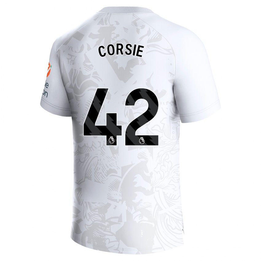 Kinder Rachel Corsie #42 Weiß Auswärtstrikot Trikot 2023/24 T-Shirt Österreich